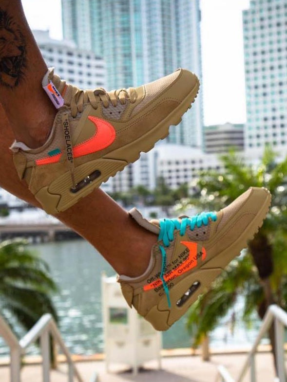 Air Max 90 x 
Off-White "Desert Ore"