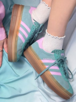Adidas Gazelle Bold 
"Powder Teal Bliss Lilac Pure Teal"
(Women's)