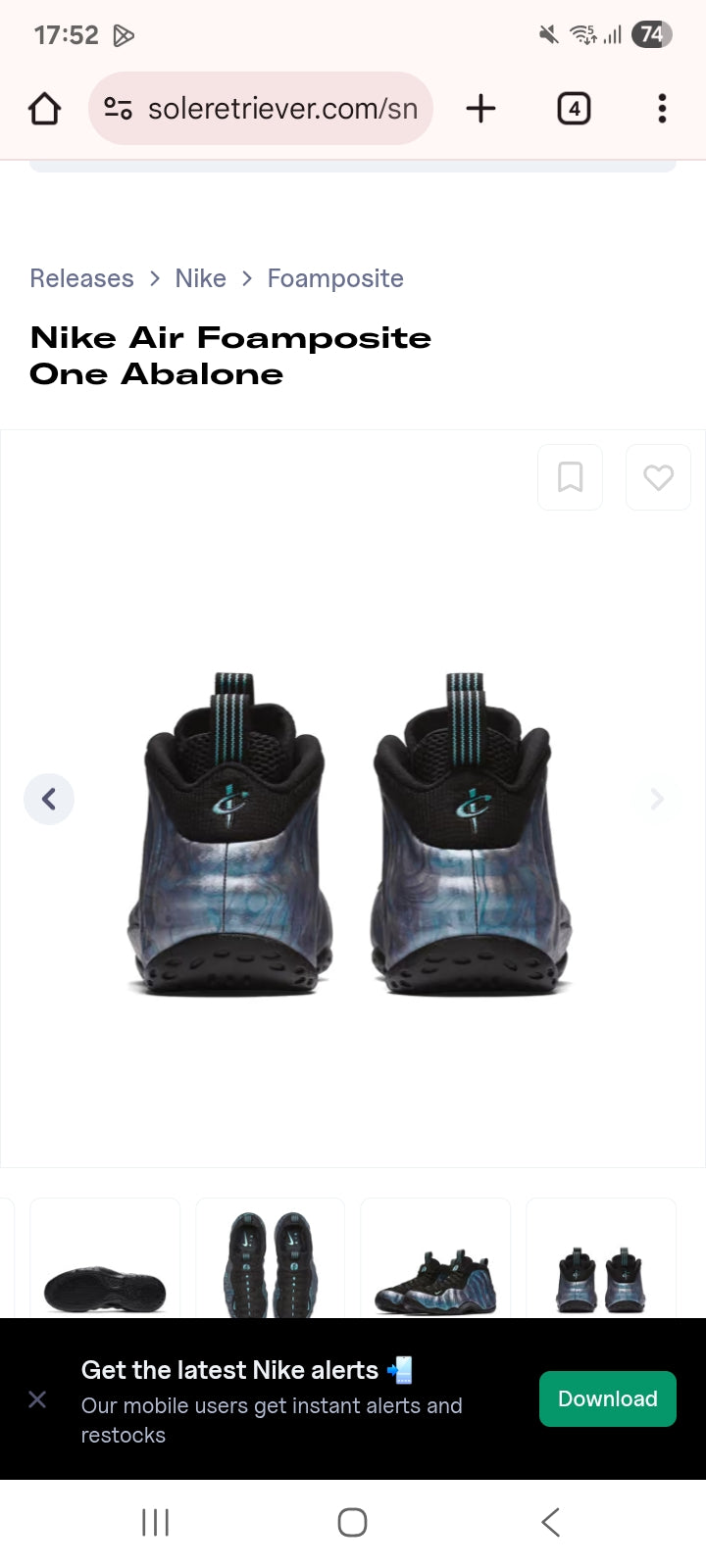 Nike Air Foamposite One "Abalone"