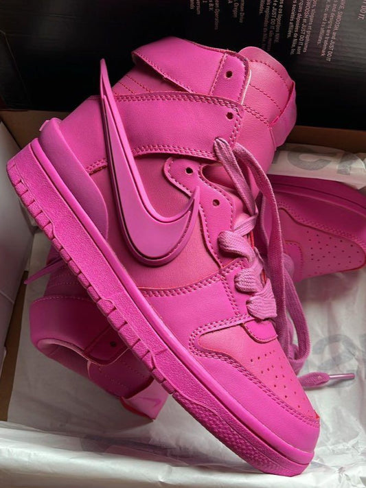Nike Dunk High x AMBUSH "Active Fuchsia"