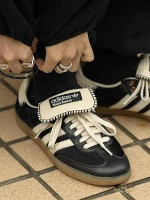 Adidas Samba Pony Tonal x 
Wales Bonner "Core Black"