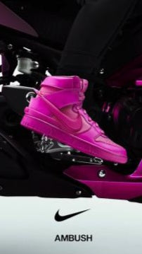 Nike Dunk High x AMBUSH "Active Fuchsia"