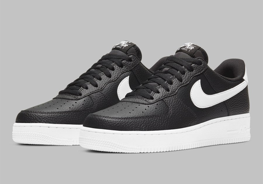 Air Force 1 Low '07 "Black White Pebbled Leather"