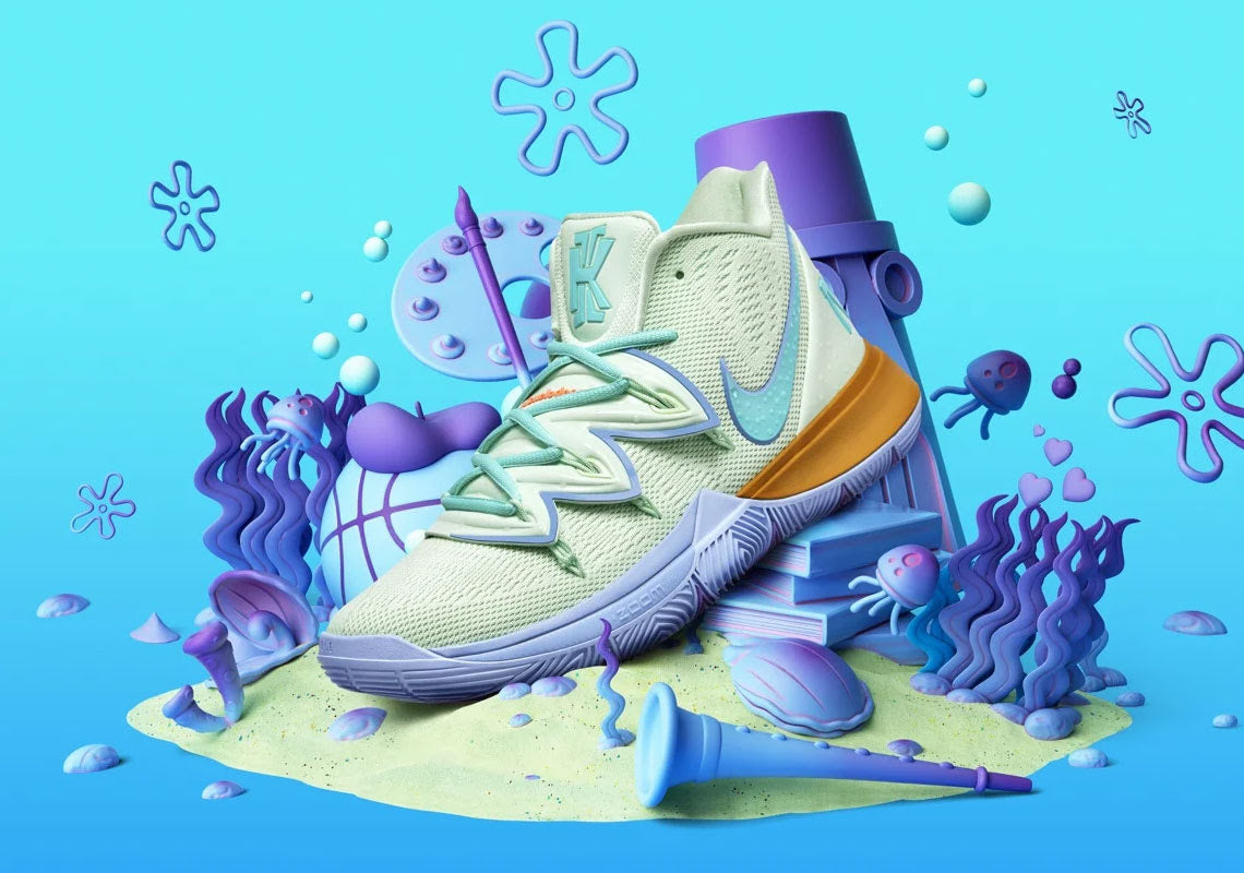 Nike Kyrie 5
"Spongebob Squidward" Lula Molusco