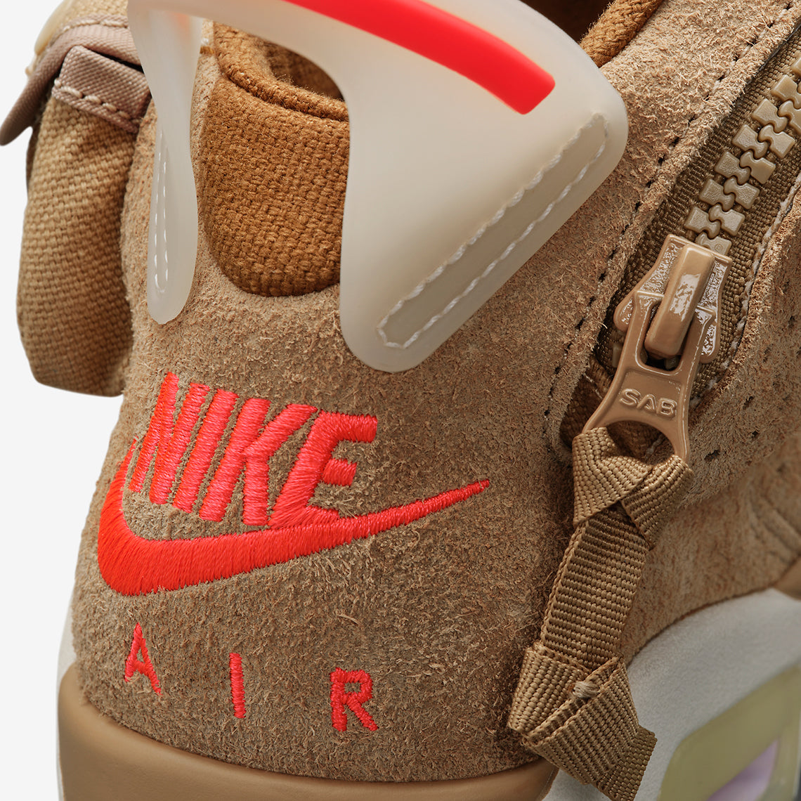 Air Jordan 6 Retro x 
Travis Scott "British Khaki"