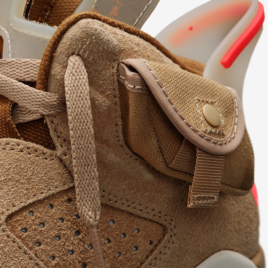 Air Jordan 6 Retro x 
Travis Scott "British Khaki"