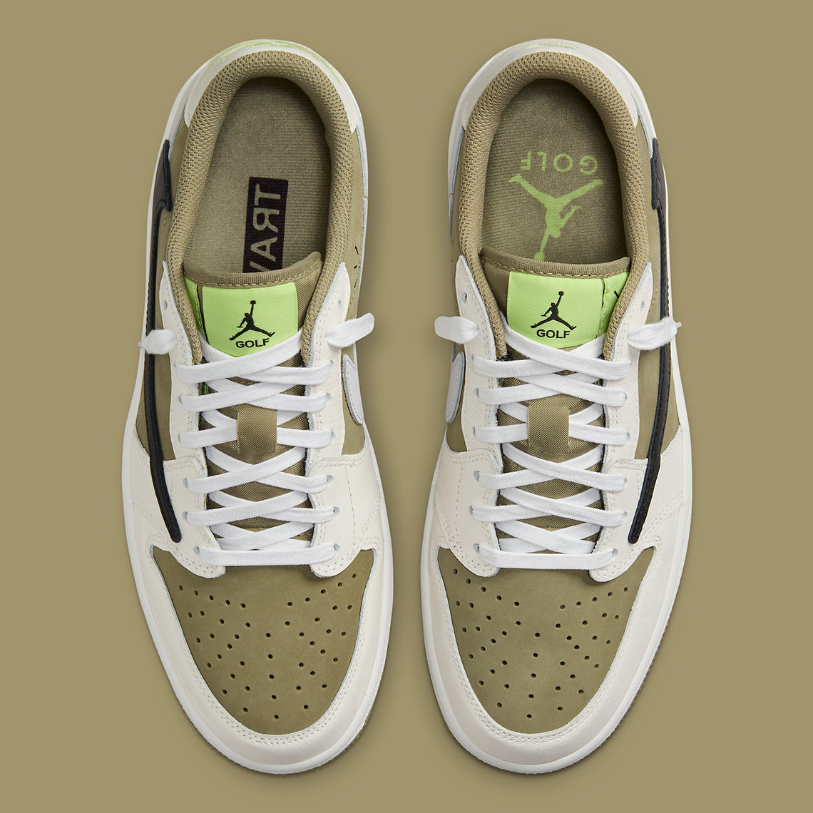 Air Jordan 1 Retro Low Golf x
Travis Scott "Neutral Olive"