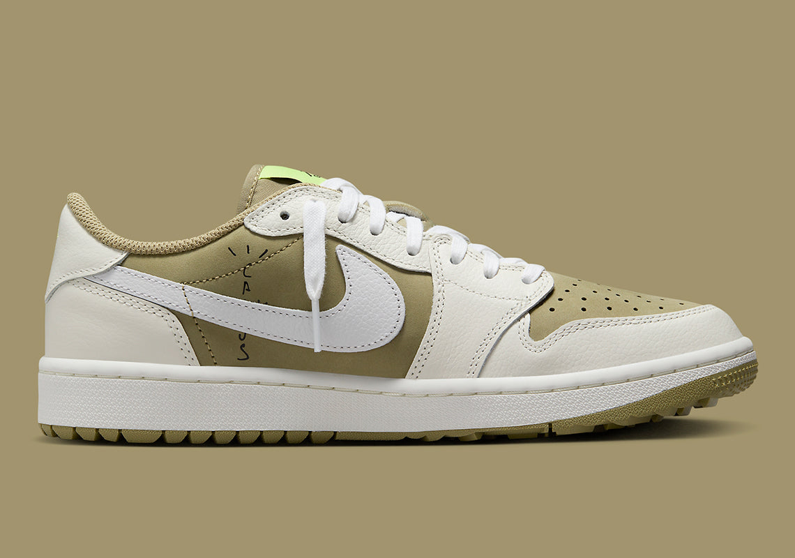 Air Jordan 1 Retro Low Golf x
Travis Scott "Neutral Olive"